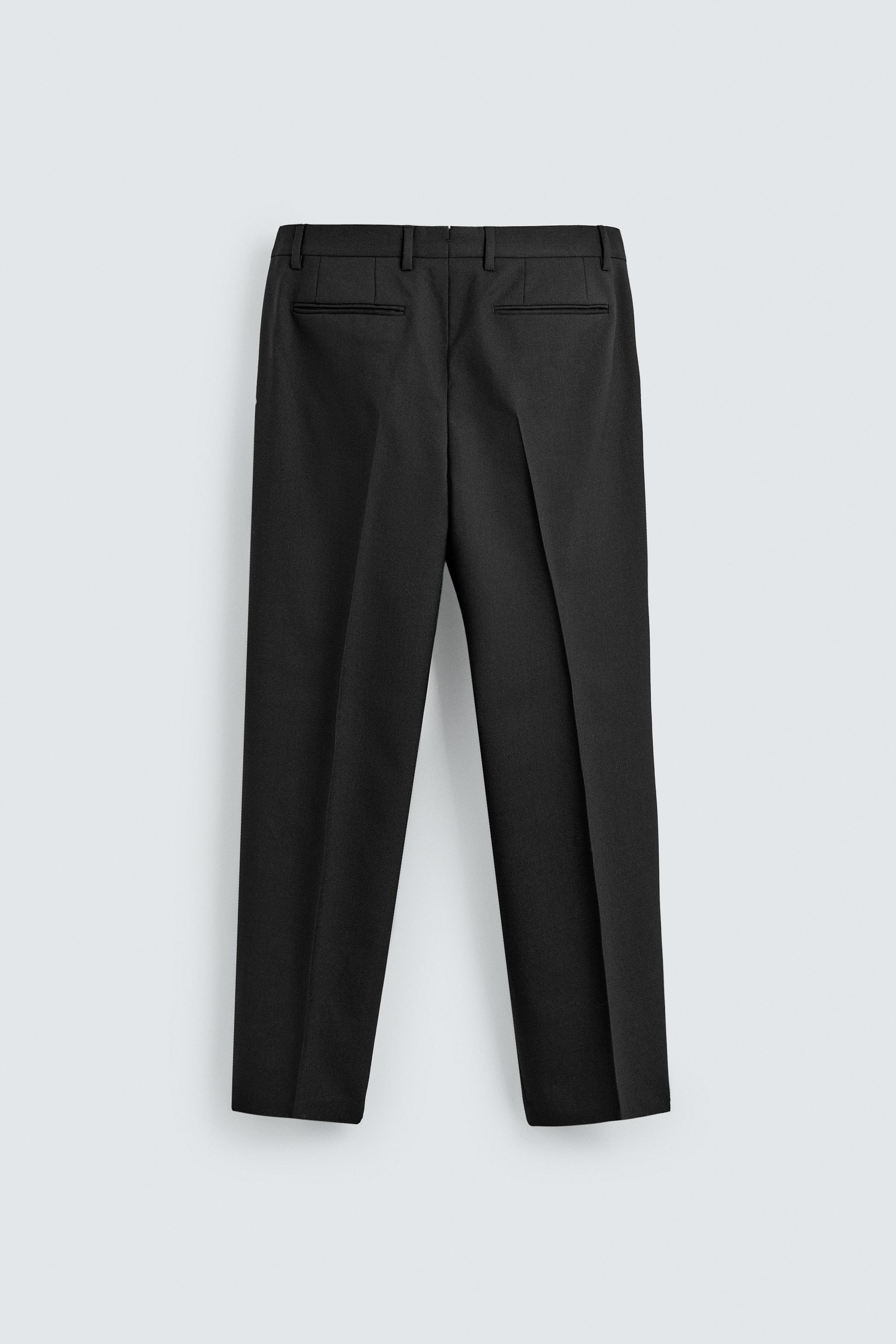 WOOL TUXEDO SUIT PANTS AARON LEVINE X ZARA